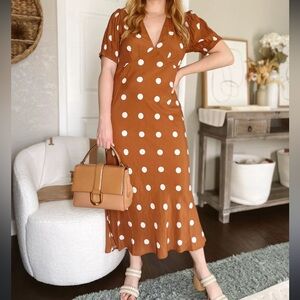 A New Day Size Small Polka Dot Maxi Dress